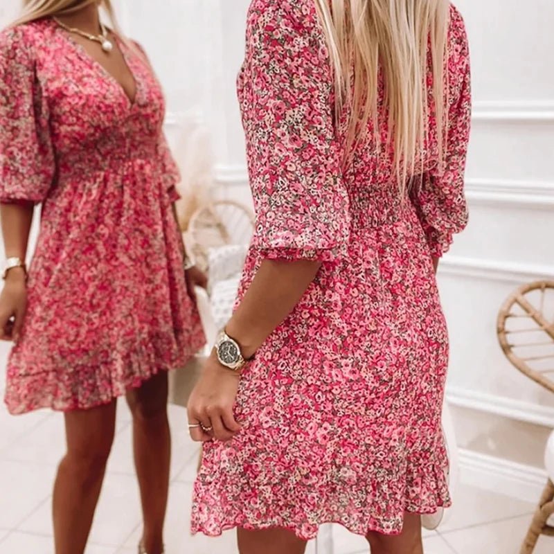 Bequemer bedruckter Blumenrock für Damen | LORENA