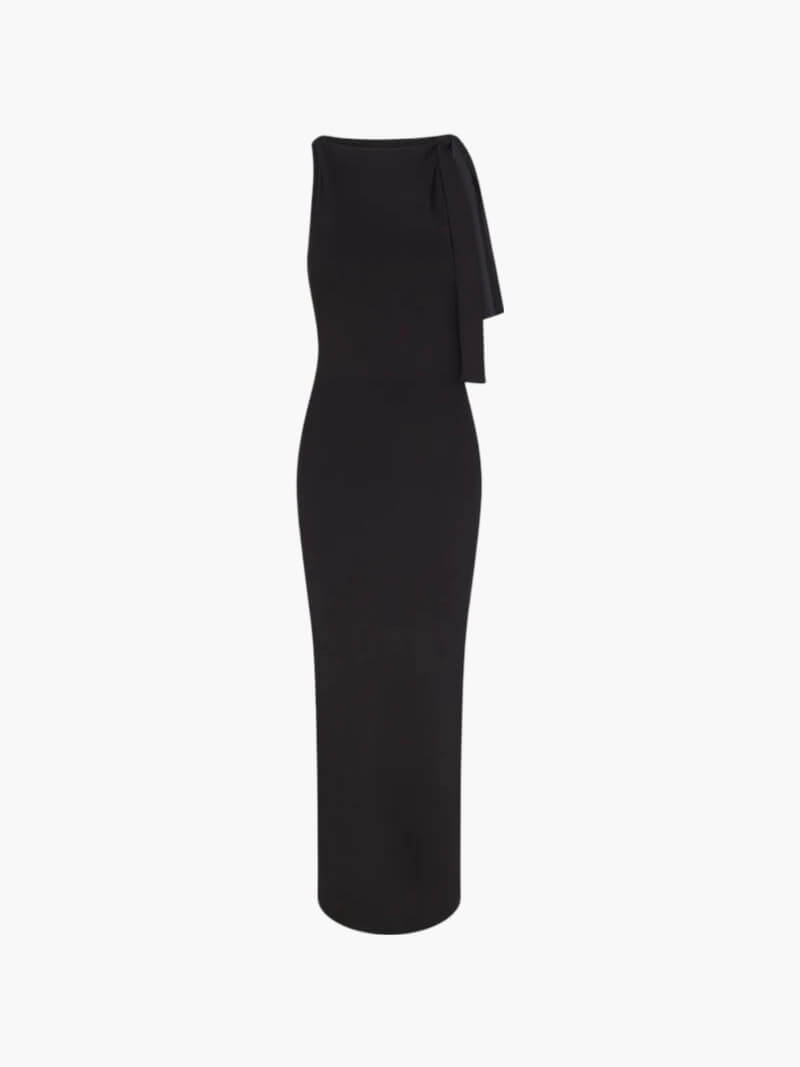 Elegantes langes gebundenes Kleid | CHICKNIT™