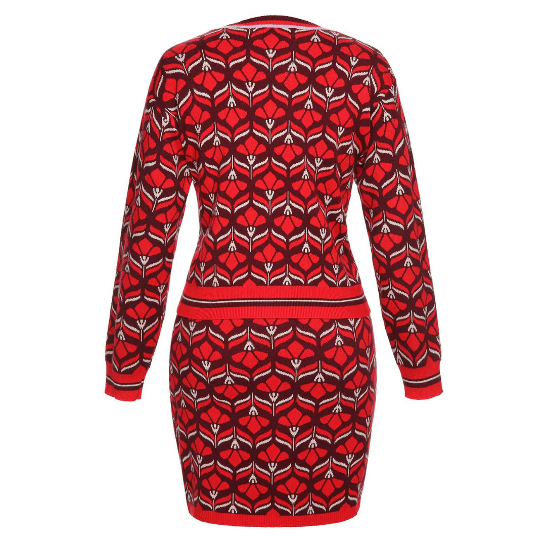 Pullover Kleid mit Weihnachtsmotiven Vintage | COSYGLAM™