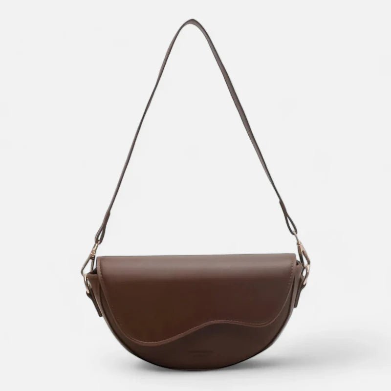 Chic Halbmond Leder Bauchtasche | DEMILUNA