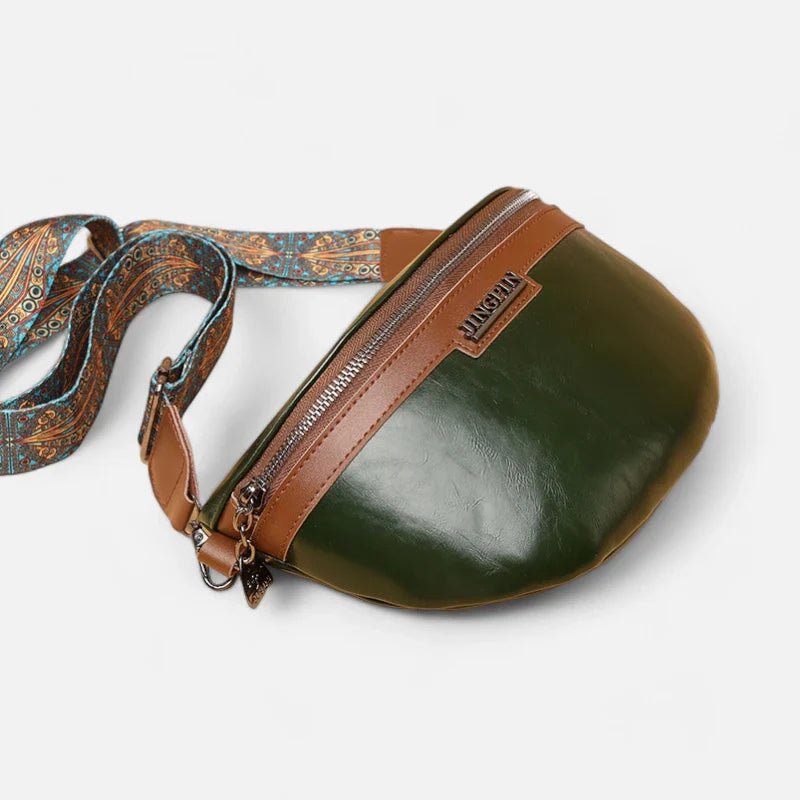Schicke Bauchtasche aus Leder mit Schulterriemen | GENEVA