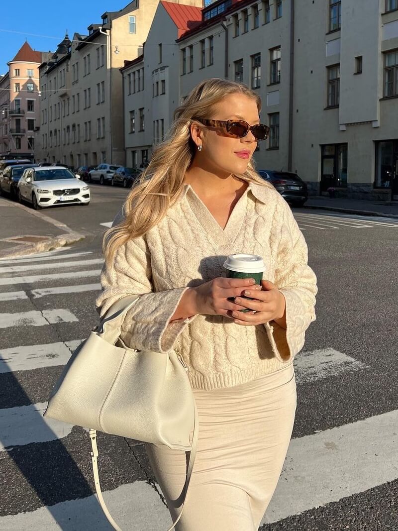 Leder Umhängetasche Damen | ELENIA