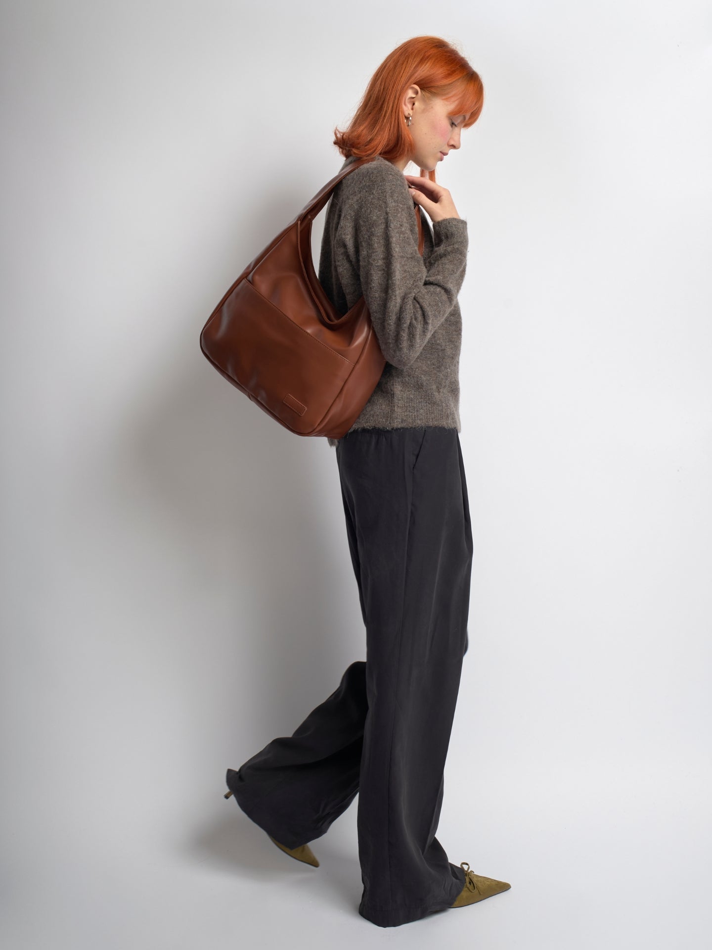 Elegante Tragetasche aus veganem Leder | MAYANA