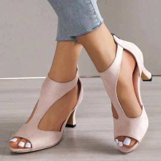 Ergonomische Absatzsandalen Sommer Damen | MAËLIS