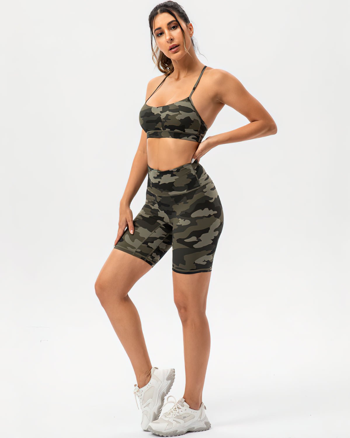 Kurze Fitness Tarnung Damen | JADYA