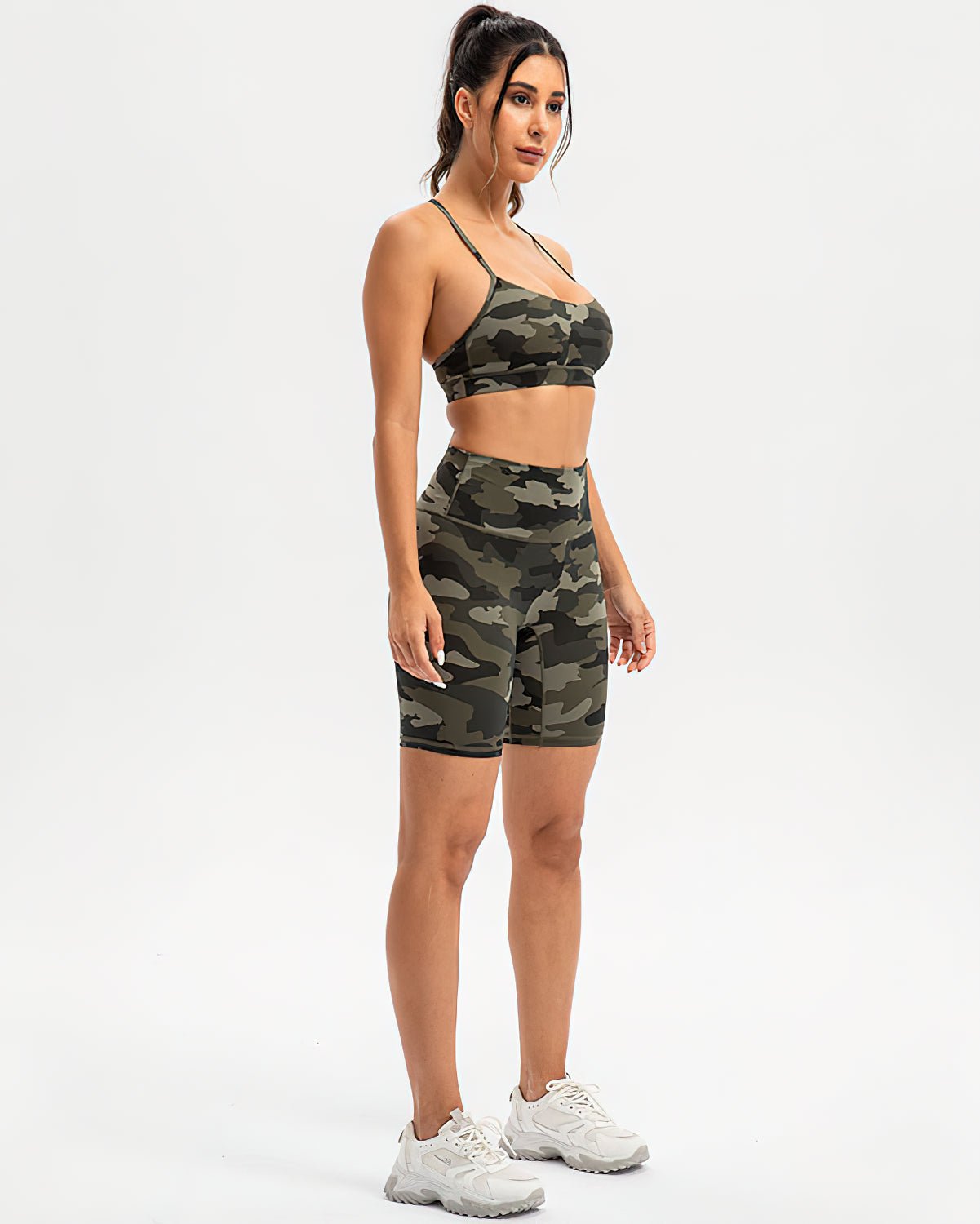 Kurze Fitness Tarnung Damen | JADYA