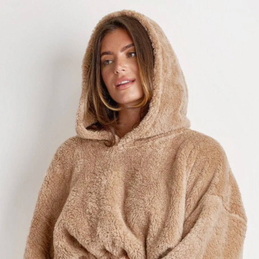 Kuscheliger Flauschiger Kapuzenpullover | TEDDYSOFT™