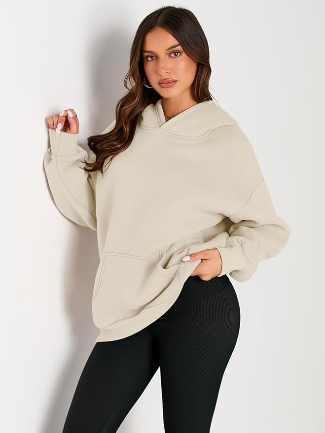 Oversize Kapuzenpullover aus weicher Baumwolle für Damen | COZYWEAR™