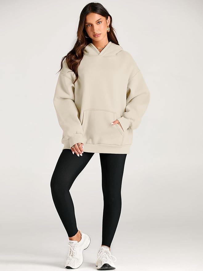 Oversize Kapuzenpullover aus weicher Baumwolle für Damen | COZYWEAR™