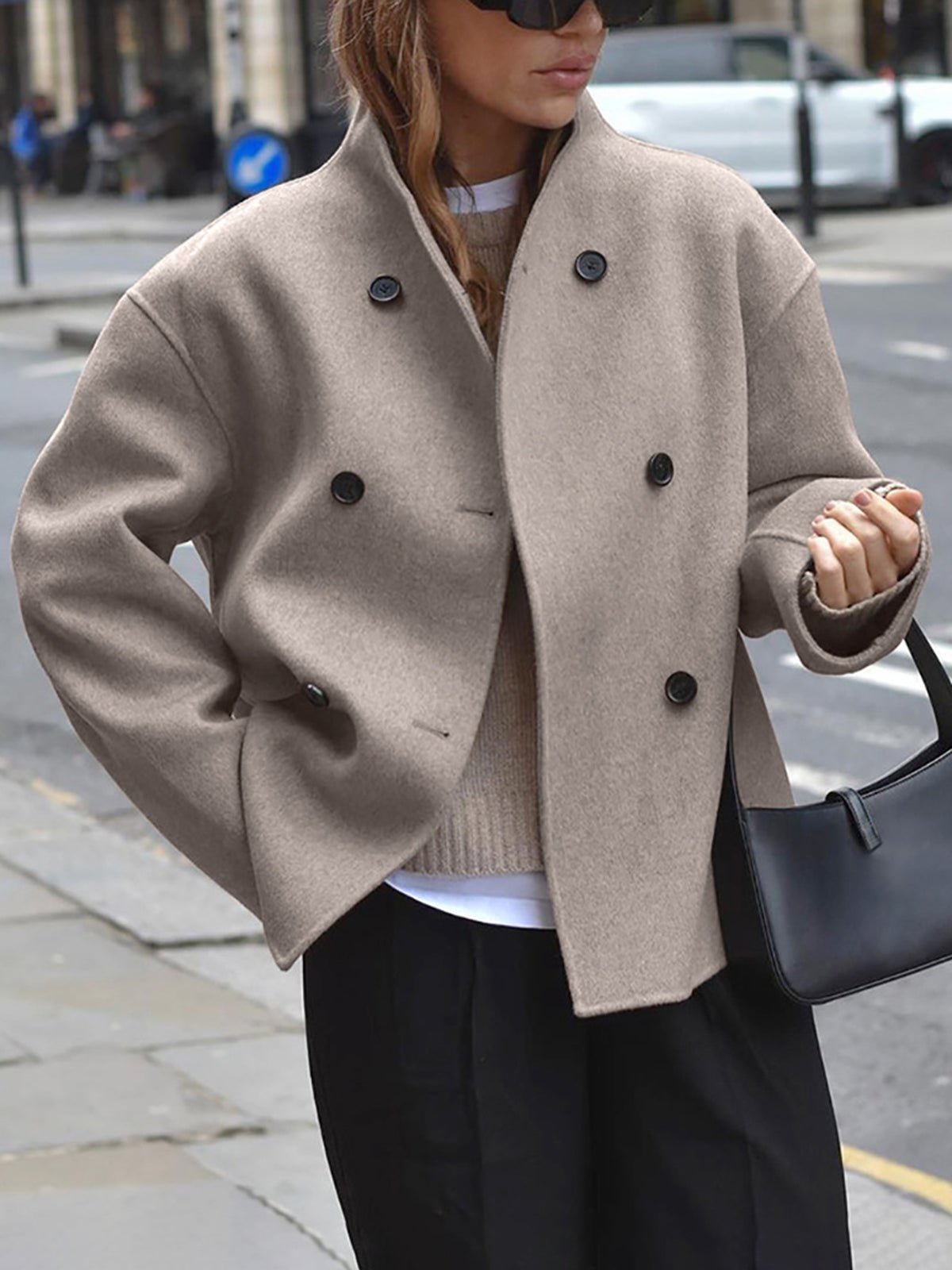 Kurze Jacke mit Stehkragen für Damen | CITYGLAM™