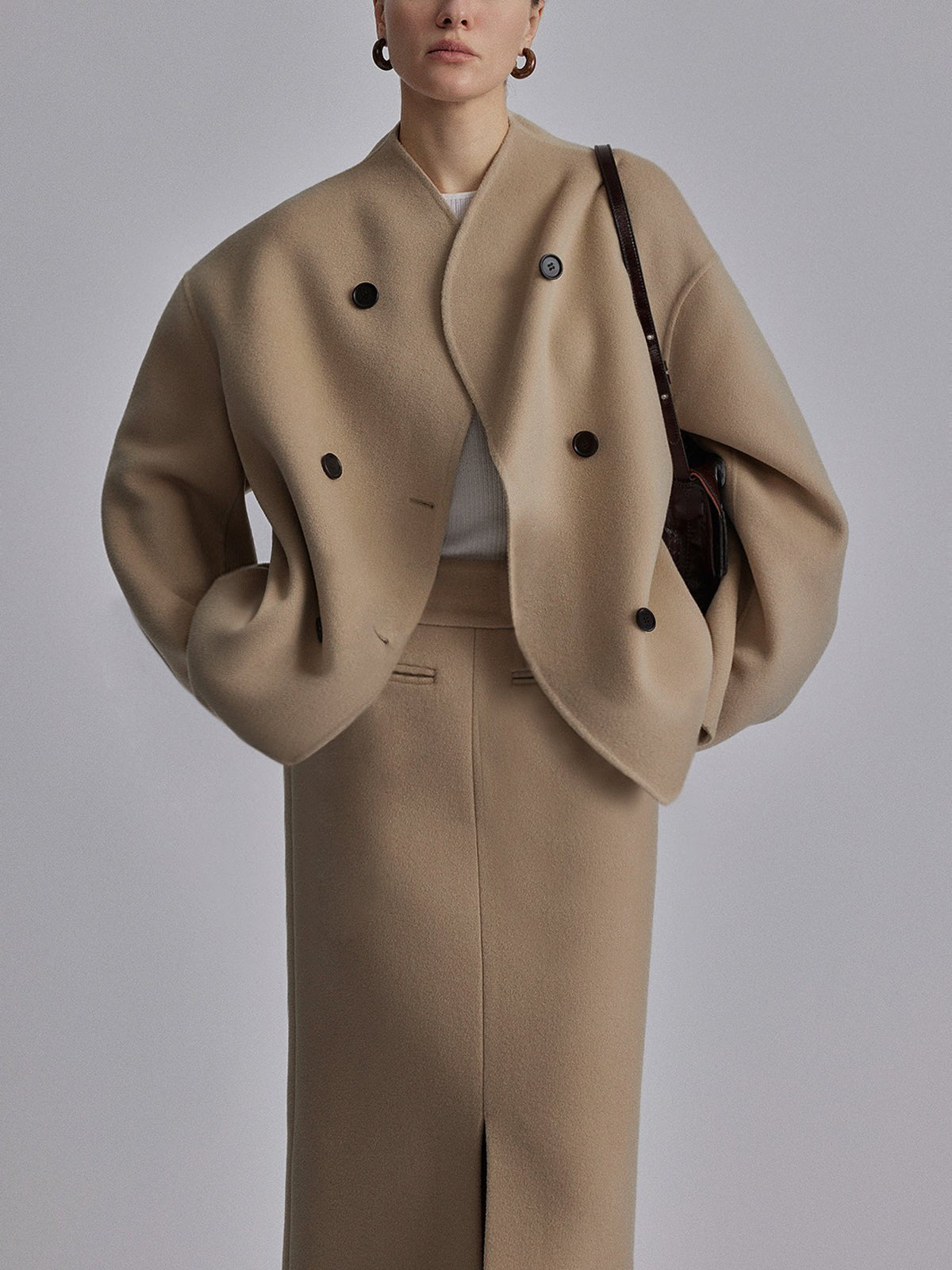 Kurze Jacke mit Stehkragen für Damen | CITYGLAM™
