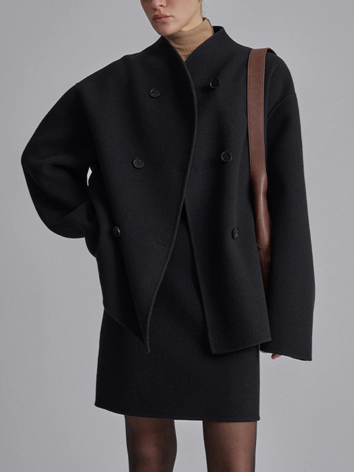 Kurze Jacke mit Stehkragen für Damen | CITYGLAM™