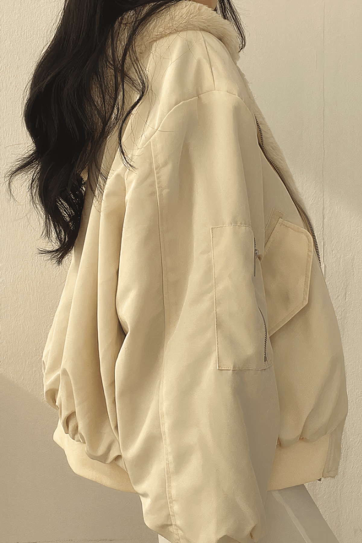 Wende gefütterte Bomberjacke für Damen | COZYGLAM™