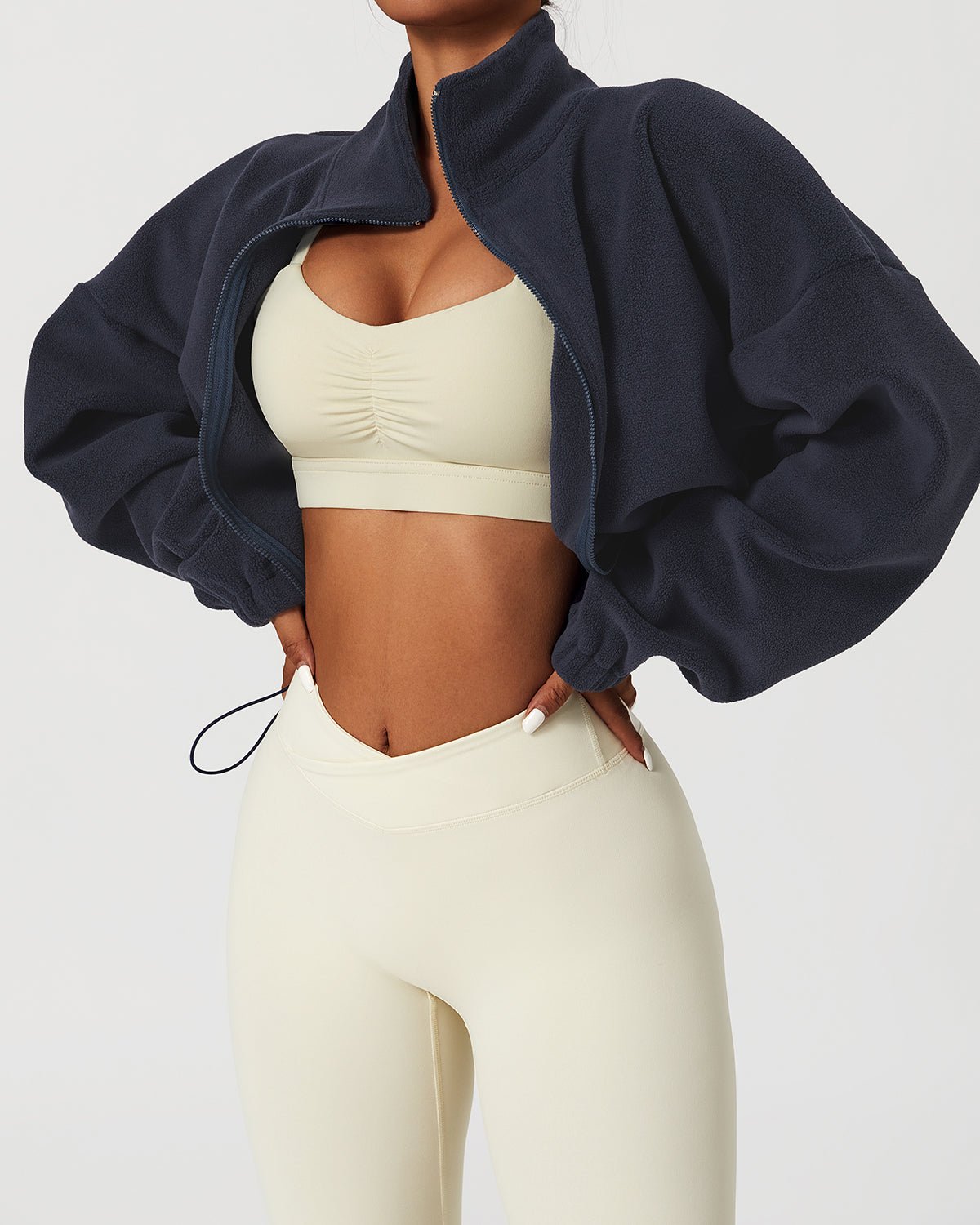 Crop-Top-Jacke mit Reißverschluss für Damen | ERYNA