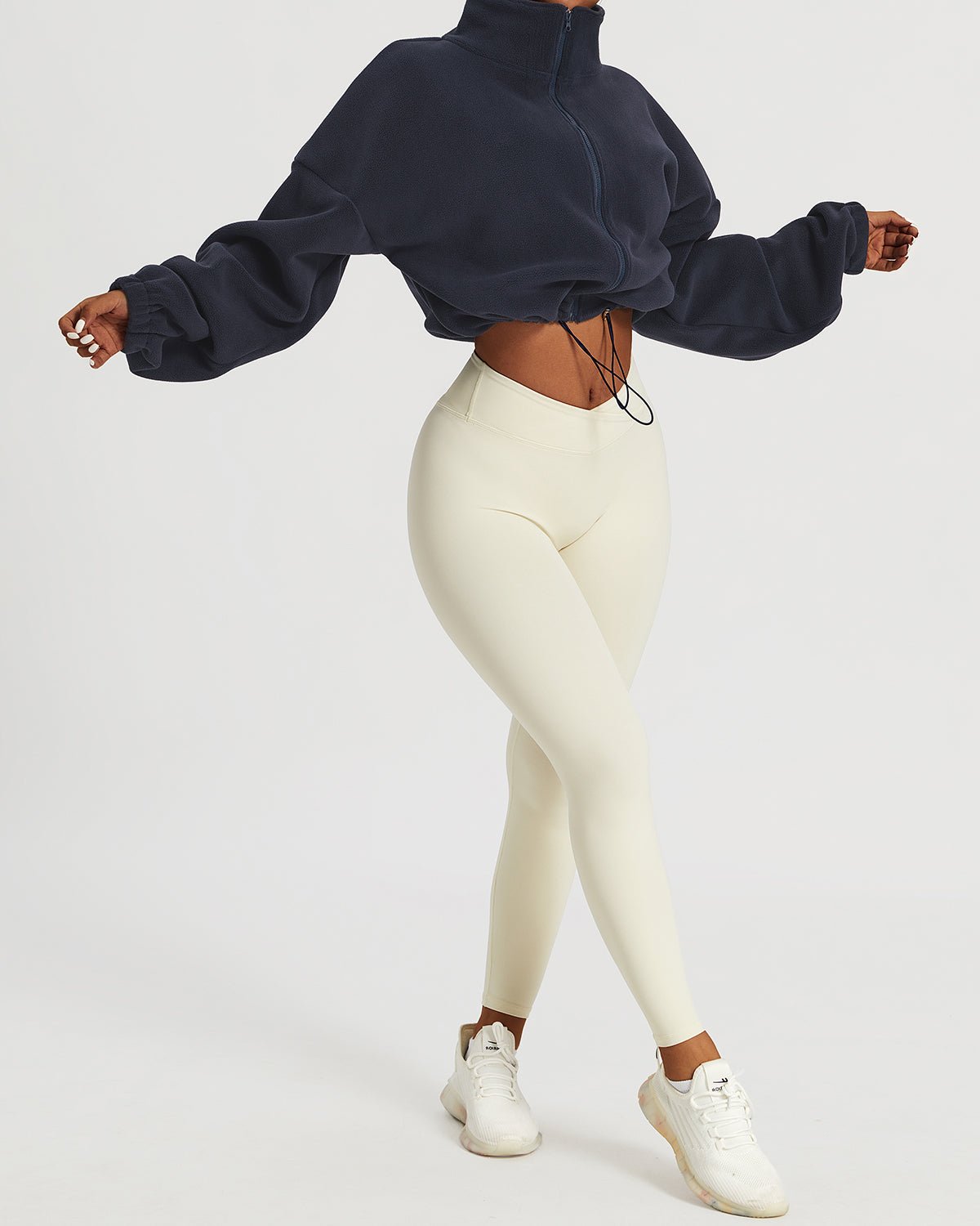Crop-Top-Jacke mit Reißverschluss für Damen | ERYNA