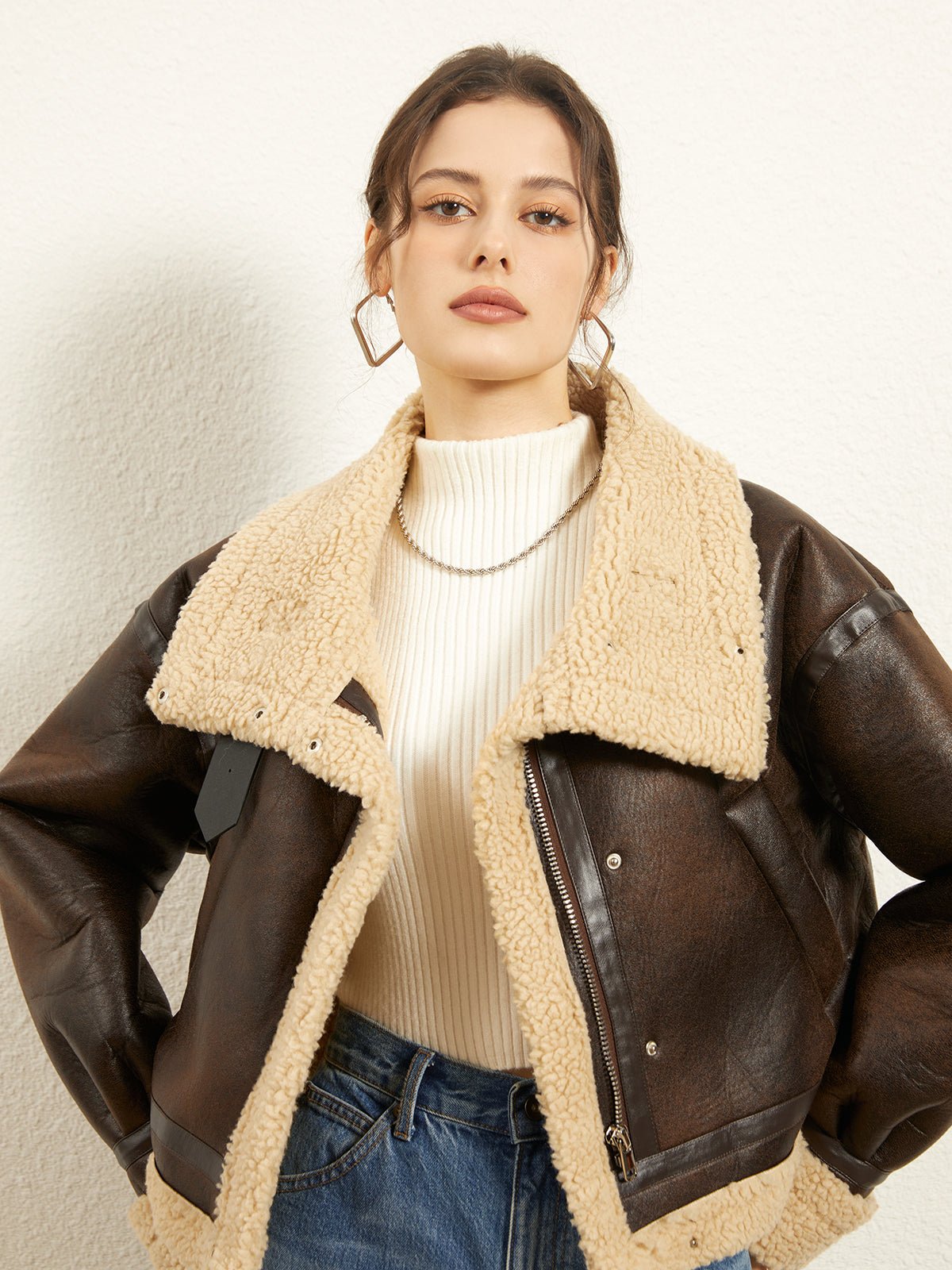 Lederjacke Damen Flieger Gefüttert | WINTERFLY