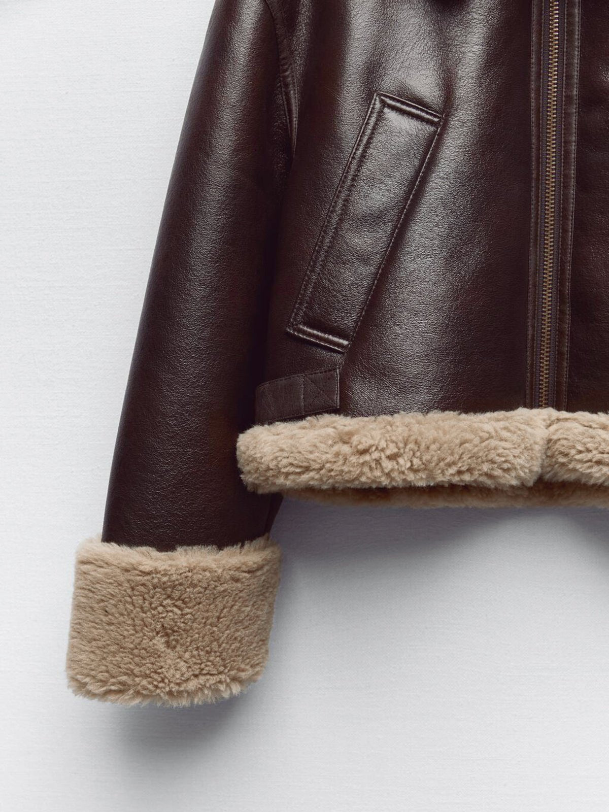 Lederjacke Damen Fleece | FLYGLAM™