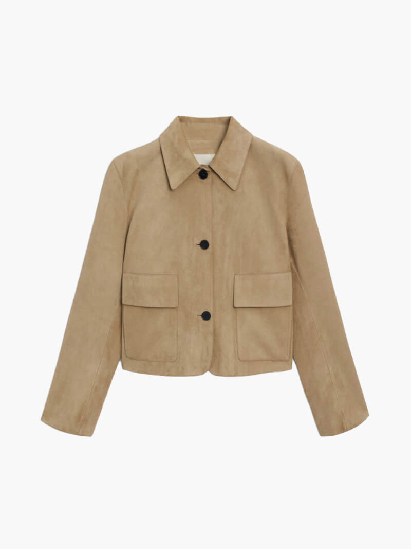 Jacke aus synthetischem Wildleder | URBANGLAM™