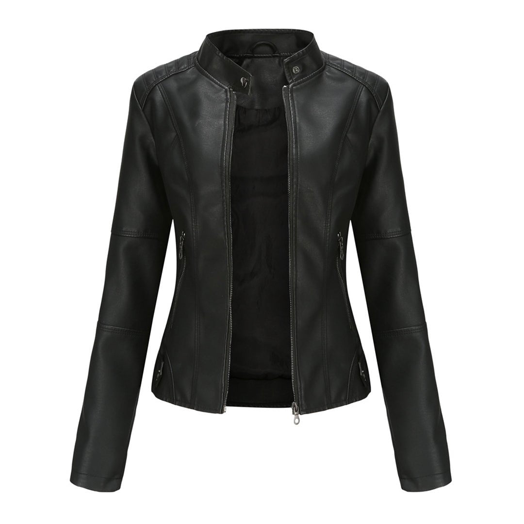 Elegante Damenjacke aus Kunstleder | SLEEKFIT™