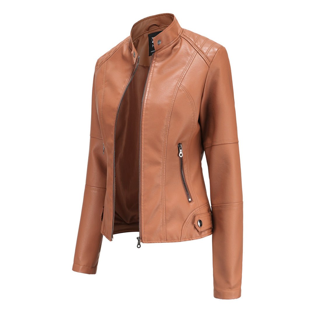 Elegante Damenjacke aus Kunstleder | SLEEKFIT™