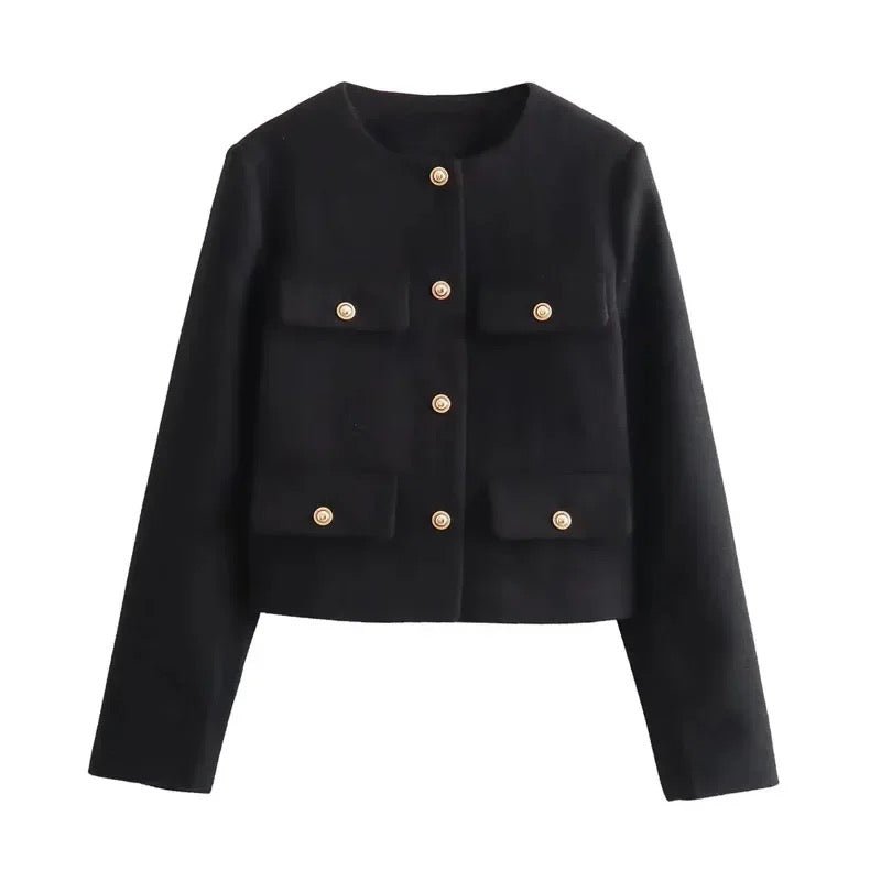 Kurze Minimalistische Damenjacke | SIMPLICITY™