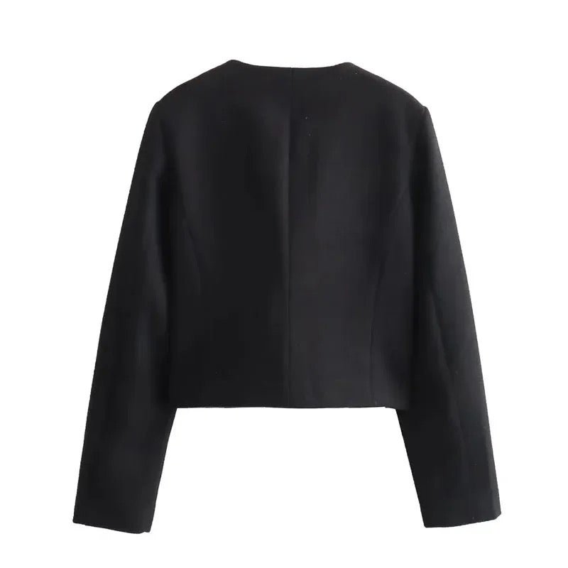 Kurze Minimalistische Damenjacke | SIMPLICITY™