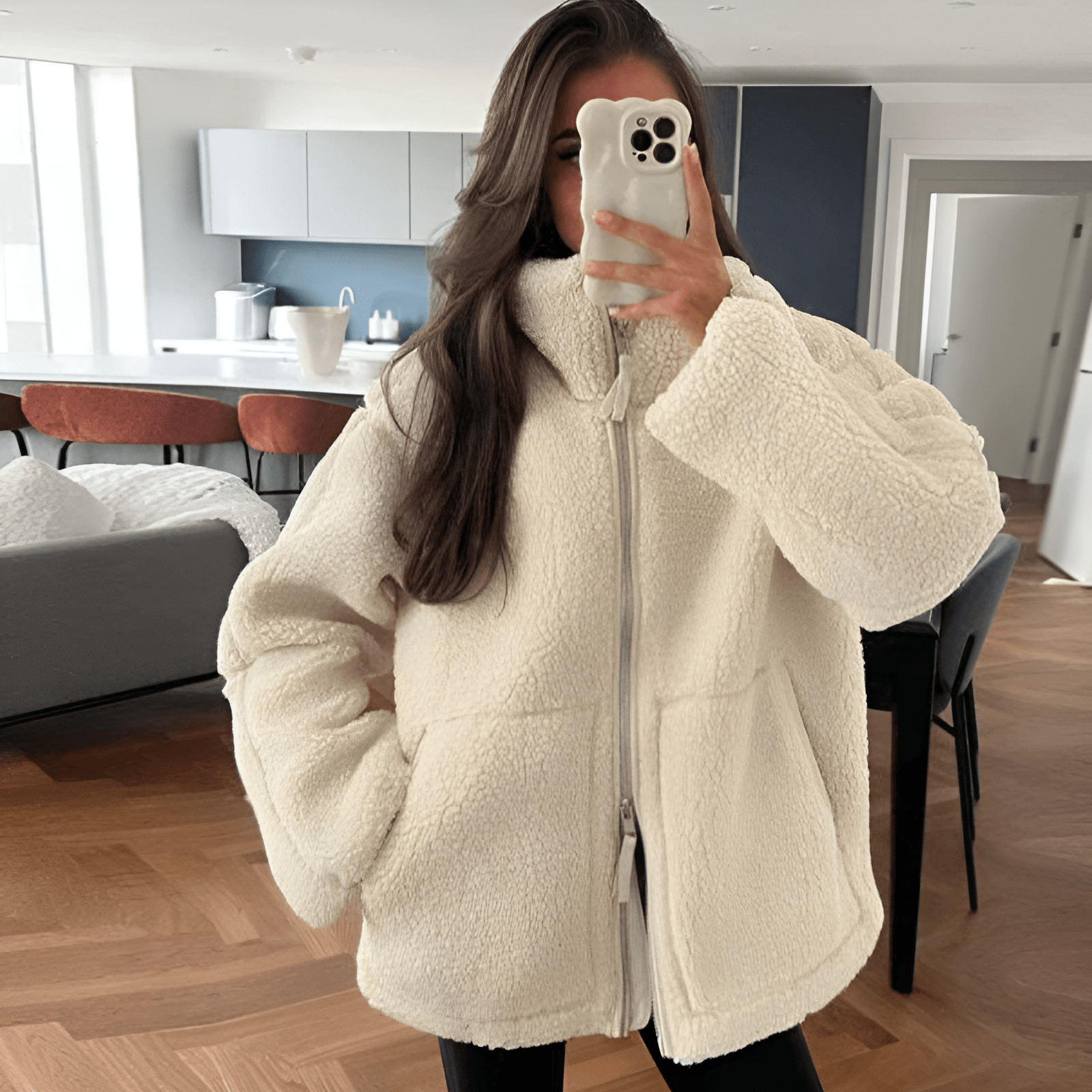 Oversize Fleecejacke Damen | COMFYBEAR™