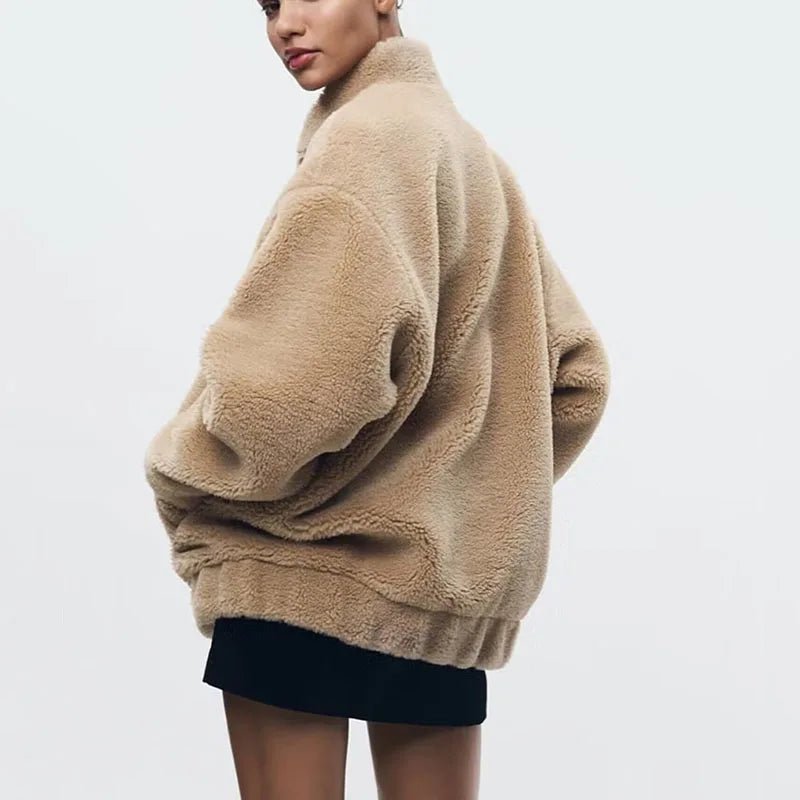 Oversize Fleecejacke Damen | COZYFLUFF™