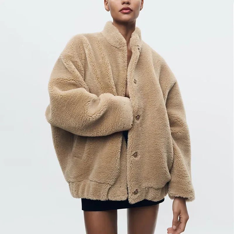 Oversize Fleecejacke Damen | COZYFLUFF™