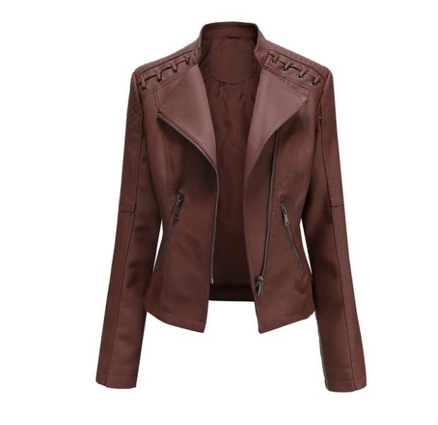 Trendige Damen Kunstlederjacke | GLAMLEATHER™