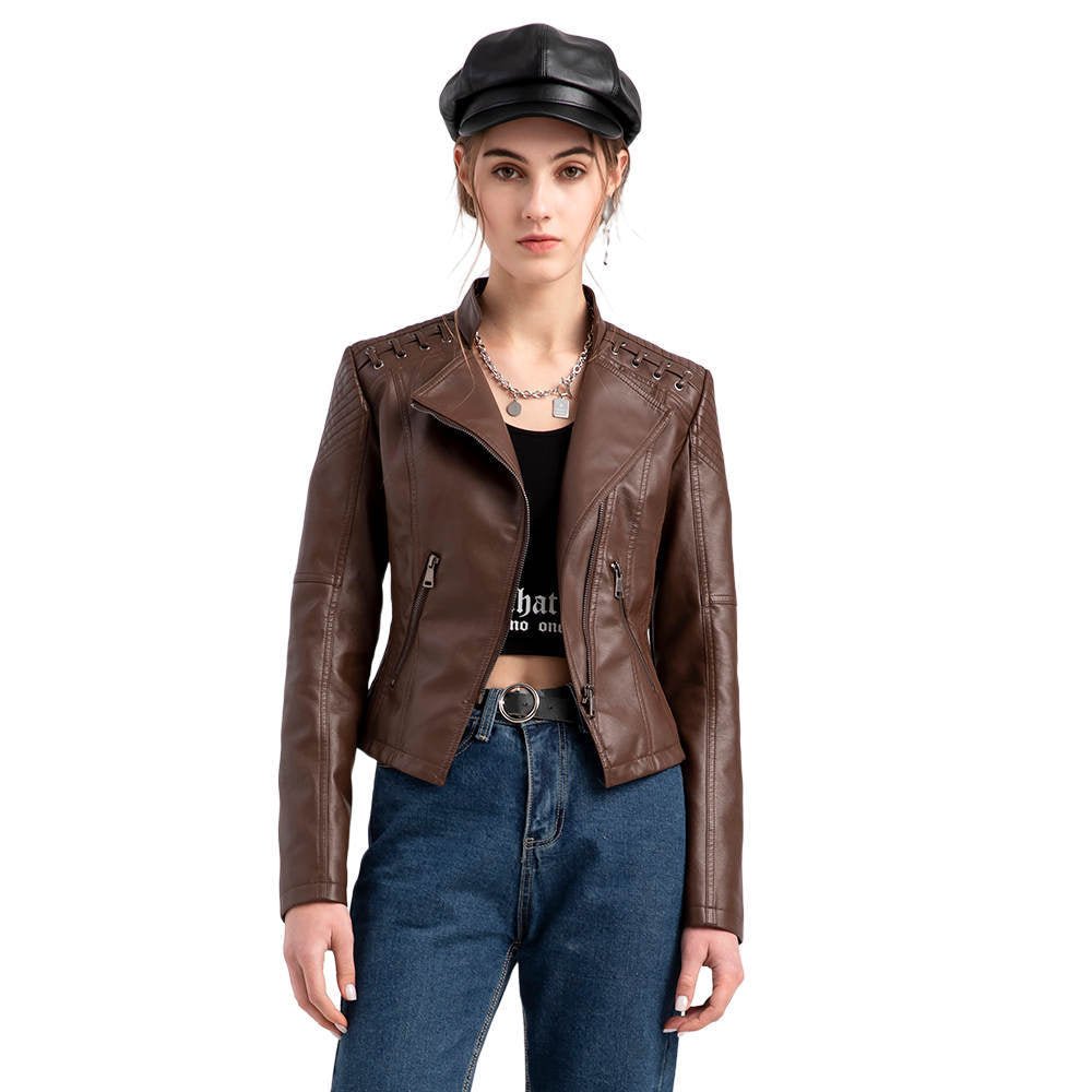 Trendige Damen Kunstlederjacke | GLAMLEATHER™
