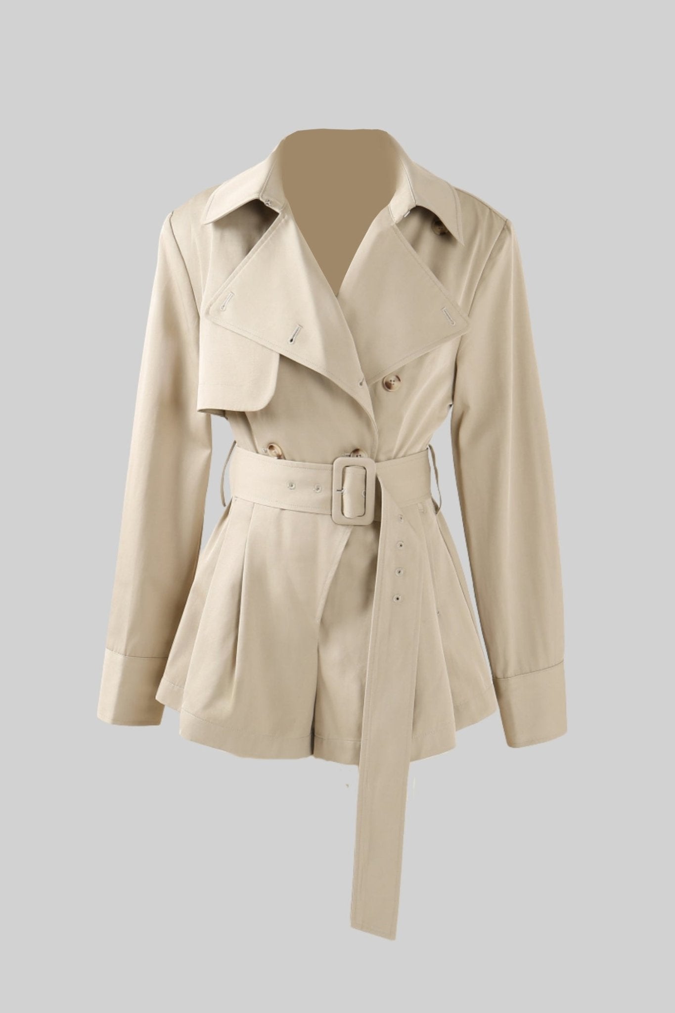 Veste Trench Courte Ceinturée - VIVIENNE - MYLES Boutique